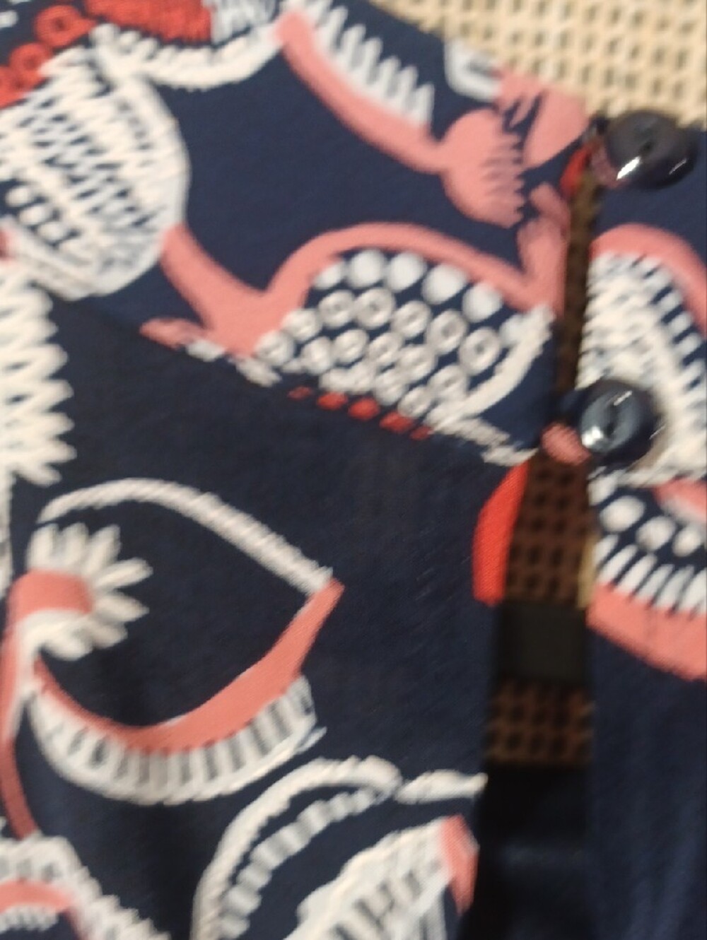 Enfocus Studio Navy Maxi Dress with Coral and White Floral Print - Picture 10 of 11